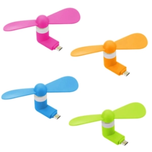 Ventiladores para Celular con conector tipo C en silicona, 8.5 x 3.5 cmts
