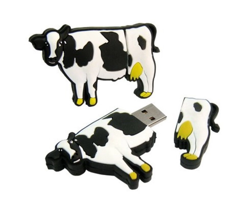 Memoria USB en PVC 2D diseño Vaca
