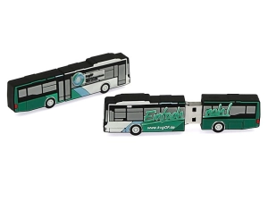 Memoria USB en PVC 2D diseño Bus