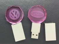 Memoria USB en Metal y Cristal