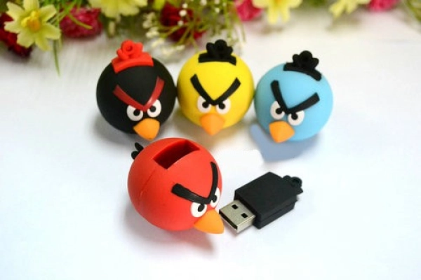 Memoria USB en PVC 3D diseño Angry Birds