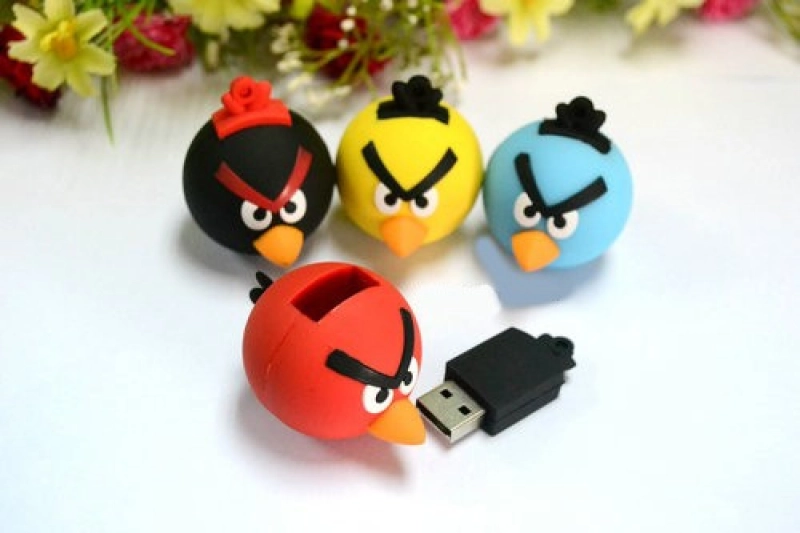 Memoria USB en PVC 3D diseño Angry Birds