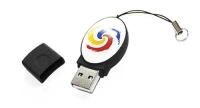 Memoria USB plastica ovalada con Domo