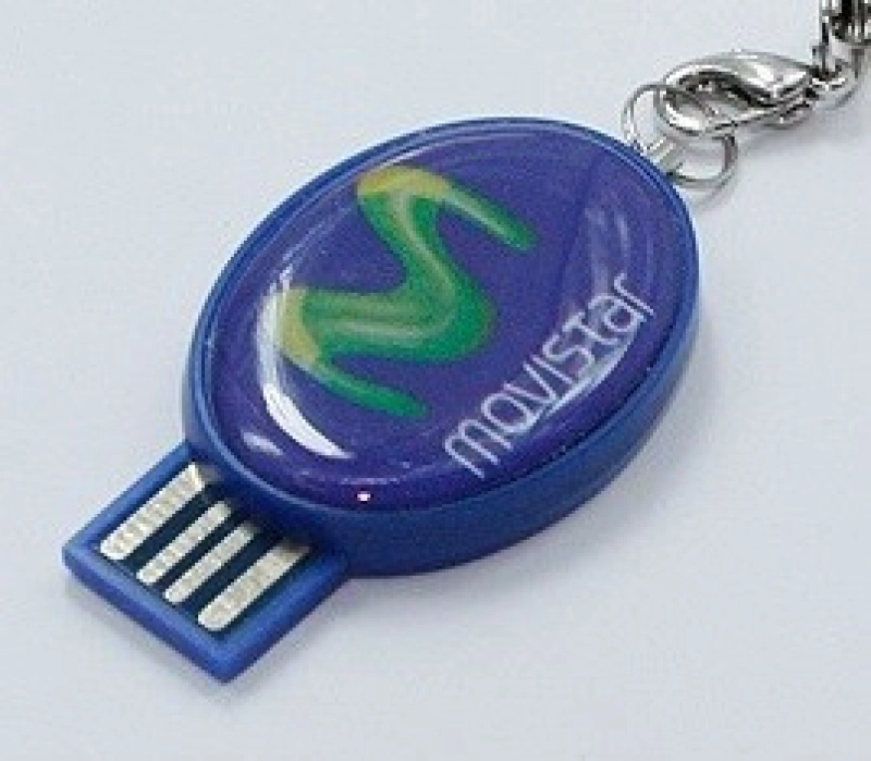 Memoria USB plastica ovalada con Domo