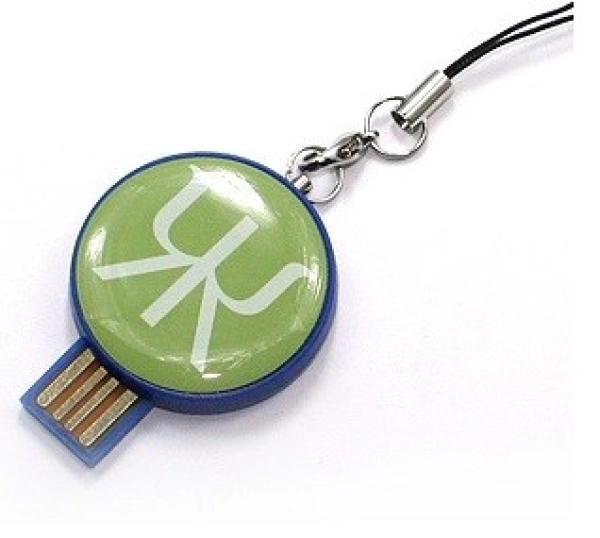 Memoria USB plastica redonda con Domo