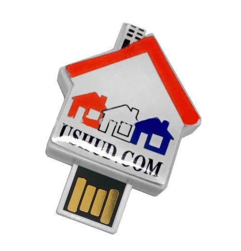 Memoria USB plastica en forma de casa con Domo