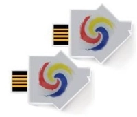 Memoria USB plastica en forma de casa con Domo