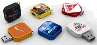 Memoria USB plastica giratoria con domo