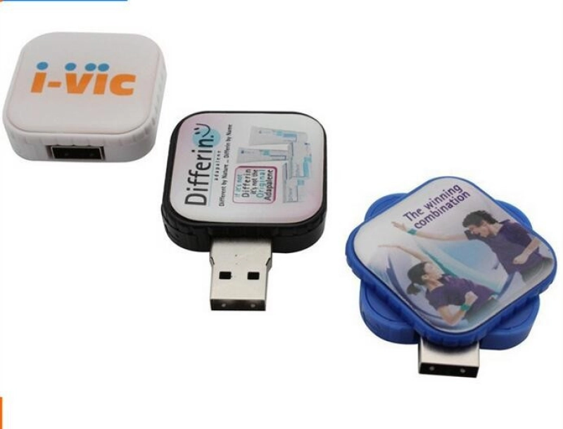 Memoria USB plastica giratoria con domo