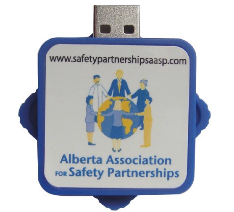 Memoria USB plastica giratoria con domo
