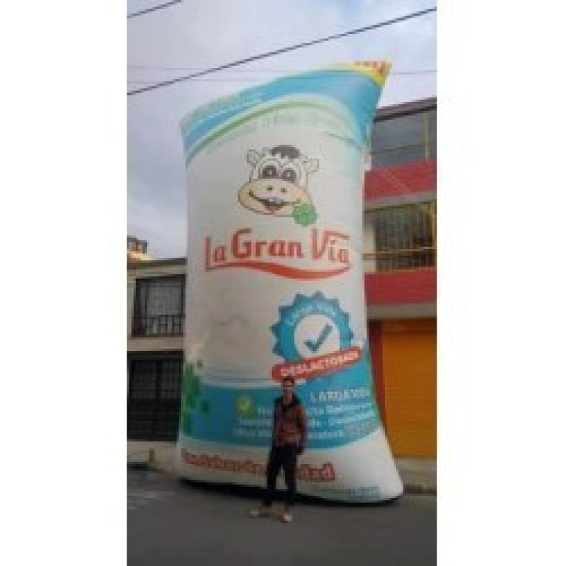 Dummy Inflable Estatico en forma de bolsa de leche