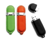 Memoria USB en Cuero y Metal