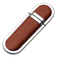 Memoria USB en Cuero y Metal