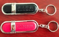 Memoria USB en Cuero y Metal