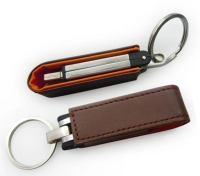 Memoria USB en Cuero y Metal