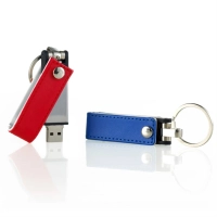 Memoria USB en Cuero y Metal