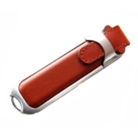 Memoria USB en Cuero y Metal
