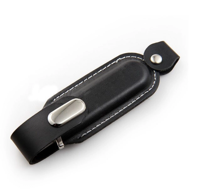 Memoria USB en Cuero y Metal