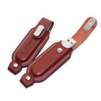 Memoria USB en Cuero y Metal