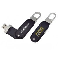 Memoria USB en Cuero y Metal