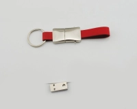 Memoria USB en Cuero y Metal