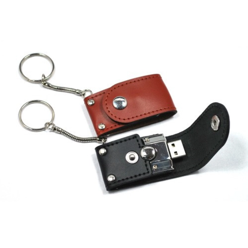 Memoria USB en Cuero y Metal