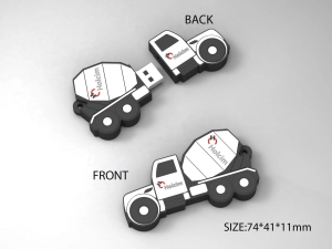 Memoria USB en PVC 2D diseño Camion Mezclador