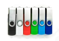 Memoria USB giratoria metalica OTG