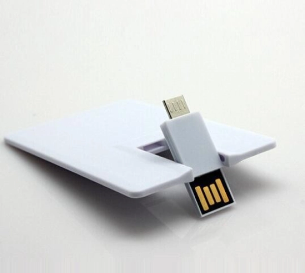 Memoria USB plastica OTG diseño tarjeta de credito