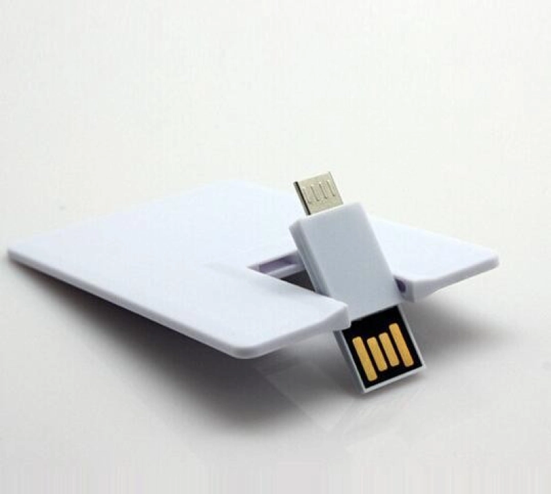 Memoria USB plastica OTG diseño tarjeta de credito