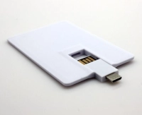 Memoria USB plastica OTG diseño tarjeta de credito
