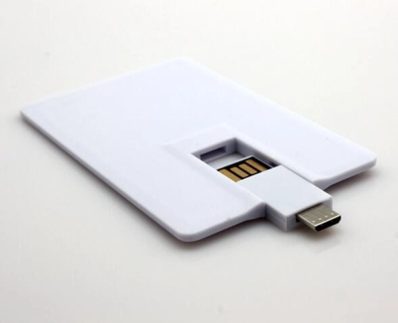 Memoria USB plastica OTG diseño tarjeta de credito