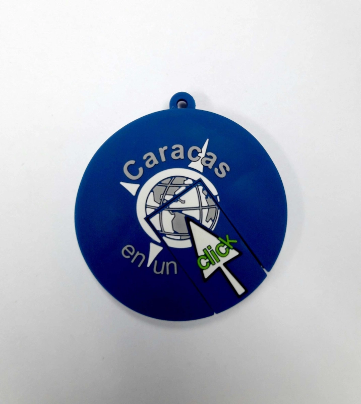 Memoria USB en PVC 2D diseño logo Alcaldia de Caracas