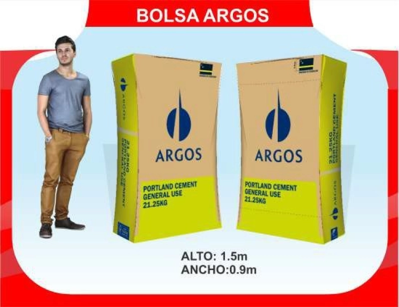 Dummy Inflable Estatico en forma de Bolsa de Cemento