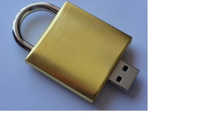 Memoria USB Metalica en forma de Candado