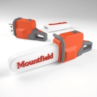 Memoria USB en PVC 3D diseño Motosierra