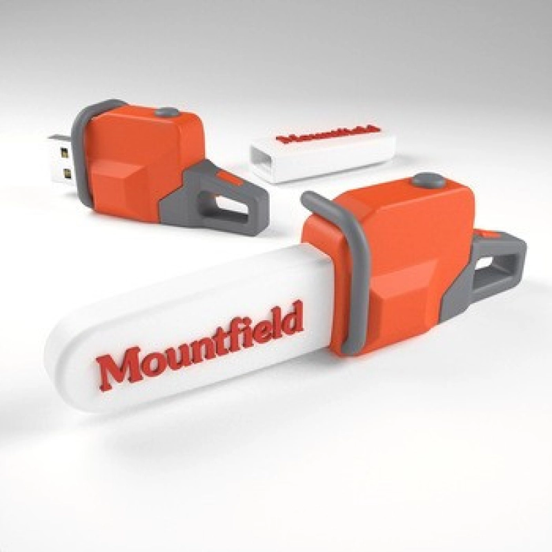 Memoria USB en PVC 3D diseño Motosierra