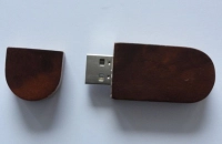 Memoria USB ovalada en madera